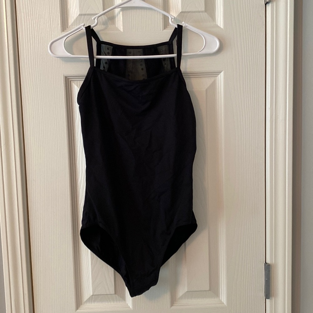 Black Bloch Beaded Leotard